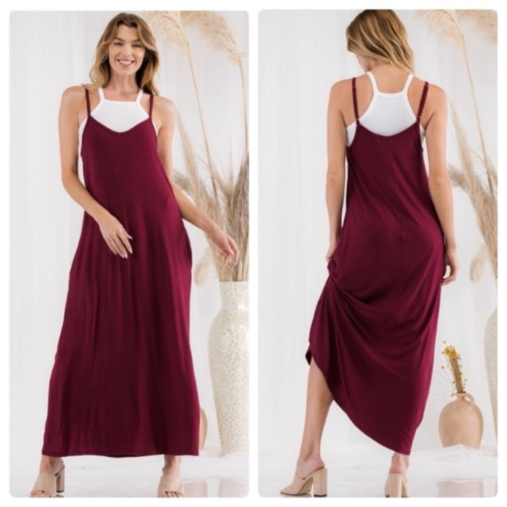 Burgundy Maxi Dress
